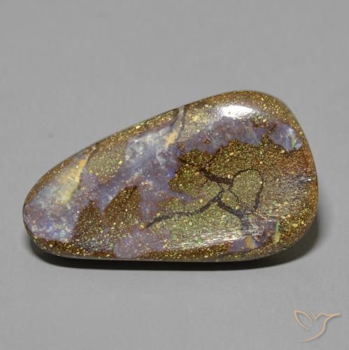 10.92ct Naturale Multicolore Opale masso, Taglio a fantasia, Opaco