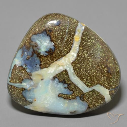 27.89ct Naturale Multicolore Opale masso, Taglio a fantasia, Opaco