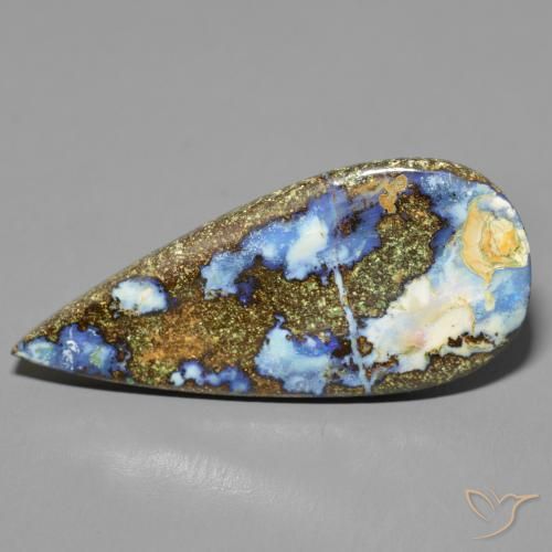 Opale masso Multicolore naturale da 15.73 ct, Forma a pera, Opaco