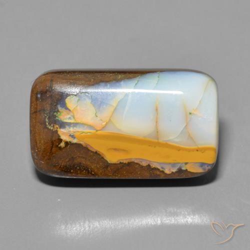 9.18ct Naturale Multicolore Opale masso, Cuscino, Opaco