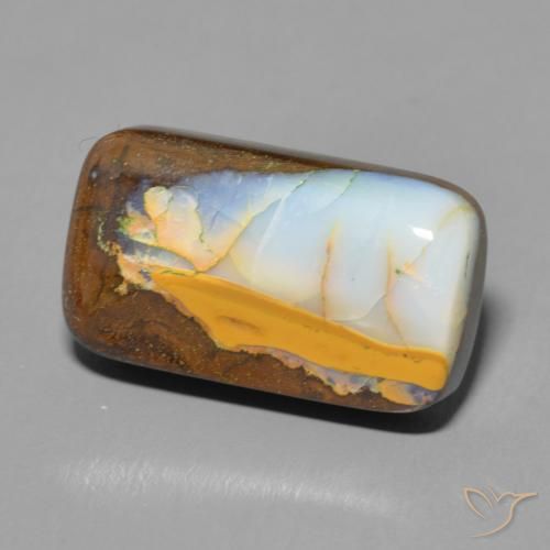 Opale masso Multicolore naturale da 9.18 ct, Cuscino, Opaco