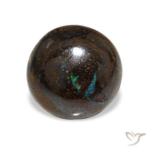 3.11ct Multicolore Opale masso, Rotondo, Opaco