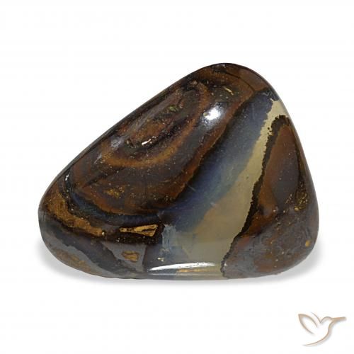 11.09ct Multicolore Opale masso, Taglio trillion, Traslucido