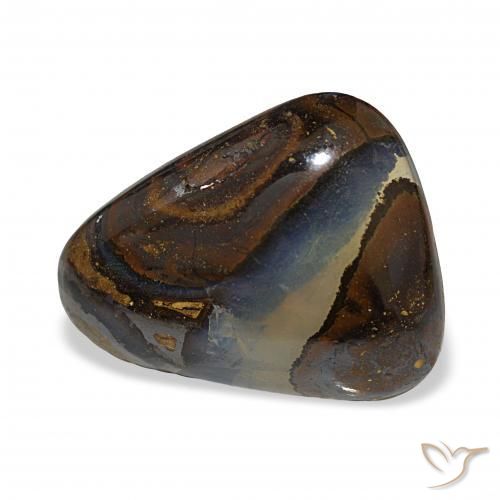 Opale masso Multicolore naturale da 11.09 ct, Taglio trillion, Traslucido