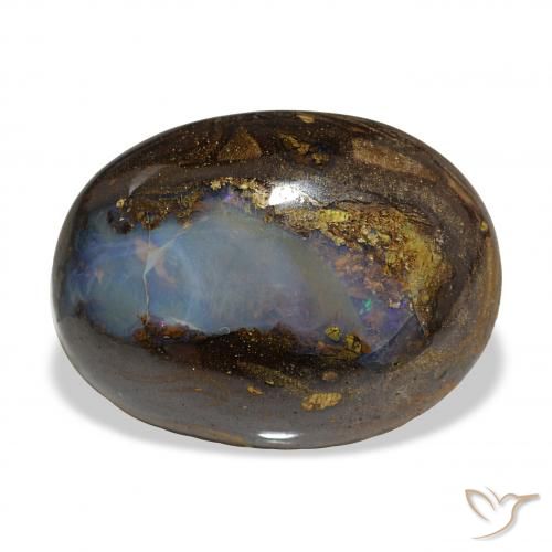 22.64ct Multicolore Opale masso, Ovale, Opaco