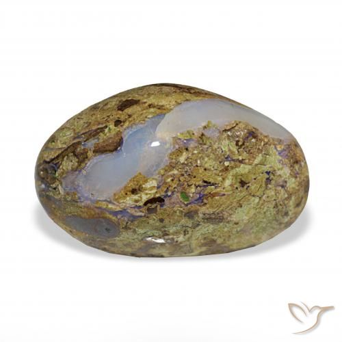 10.20ct Multicolore Opale masso, Taglio a fantasia, Opaco
