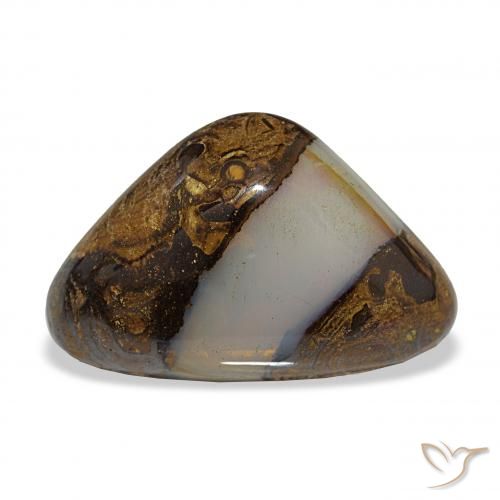 16.35ct Multicolore Opale masso, Taglio trillion, Traslucido