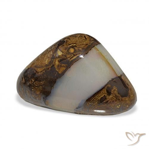 Opale masso Multicolore naturale da 16.35 ct, Taglio trillion, Traslucido