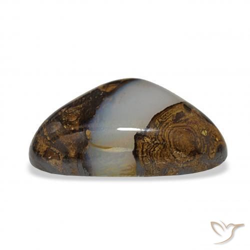 Opale masso Multicolore naturale da 16.35 ct, Taglio trillion, Traslucido