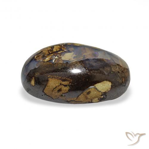 Opale masso Multicolore naturale da 5.70 ct, Ovale, Opaco