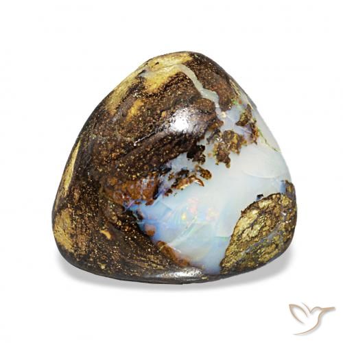 Opale masso Multicolore naturale da 9.69 ct, Taglio trillion, Opaco