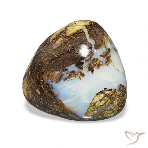 Opale masso Multicolore naturale da 9.69 ct, Taglio trillion, Opaco
