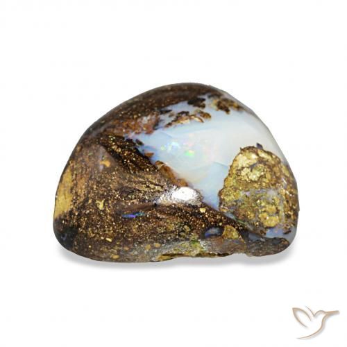 Opale masso Multicolore naturale da 9.69 ct, Taglio trillion, Opaco