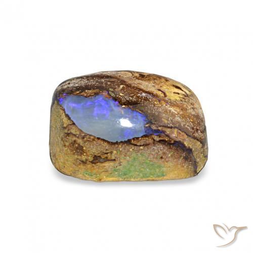 Opale masso Multicolore naturale da 3.16 ct, Cuscino, Opaco
