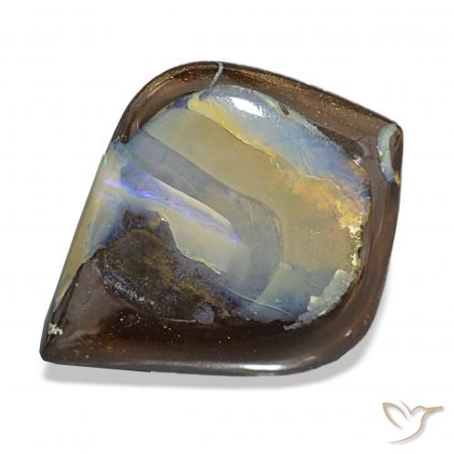 Opale masso Multicolore naturale da 12.16 ct, Taglio a fantasia, Opaco