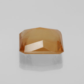 Calcite naturale arancione da 6,16 ct, taglio smeraldo, VS
