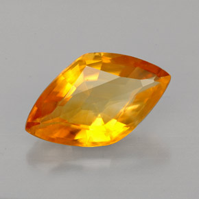 Calcite naturale arancione da 3,55 ct, forma fantasia, VVS-VS