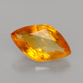 Calcite naturale arancione da 3,55 ct, forma fantasia, VVS-VS