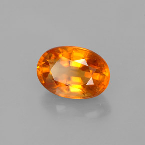 Calcite Arancione naturale da 2.02 ct, Taglio ovale, VS