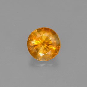 Calcite Arancione naturale da 1.27 ct, Taglio rotondo, VS