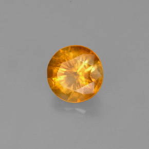 Calcite Arancione naturale da 1.27 ct, Taglio rotondo, VS