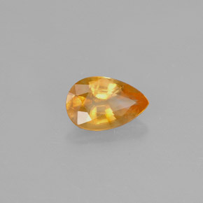 Calcite Arancione naturale da 0.52 ct, Forma a pera, VS