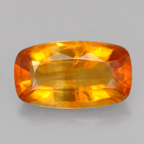 Calcite Giallo-arancione naturale da 4.95 ct, Taglio a cuscino, VS