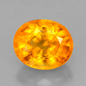 Calcite Giallo-arancione naturale da 2.33 ct, Taglio ovale, VS