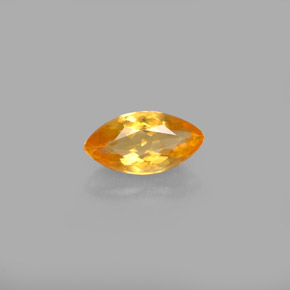 Calcite naturale arancione da 0,60 ct, marchesa, VVS-VS