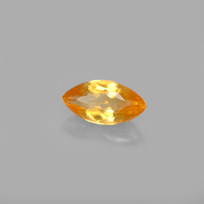 Calcite naturale arancione da 0,60 ct, marchesa, VVS-VS