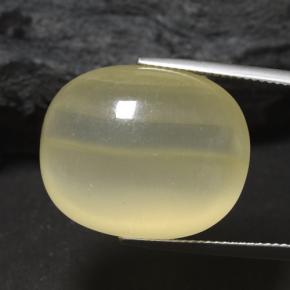 Calcite Color crema naturale da 43.30 ct, Taglio a cuscino, Traslucido