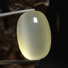 Calcite naturale giallo da 41,83 ct, taglio a cuscino, traslucido
