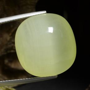 Calcite naturale verde da 34,18 ct, taglio a cuscino, traslucido