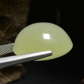Calcite naturale verde da 34,18 ct, taglio a cuscino, traslucido