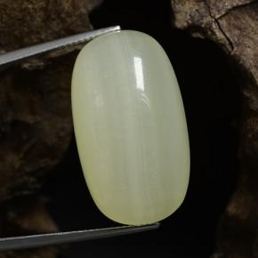 Calcite Verde grigiastro naturale da 42.56 ct, Taglio a cuscino, Traslucido