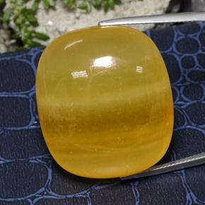 Calcite Arancione naturale da 100.93 ct, Taglio a cuscino, Traslucido