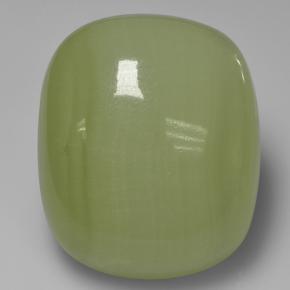 Calcite Verde giallastro naturale da 92.84 ct, Taglio a cuscino, Traslucido