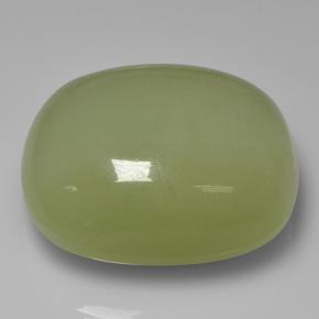 Calcite Verde giallastro naturale da 92.84 ct, Taglio a cuscino, Traslucido