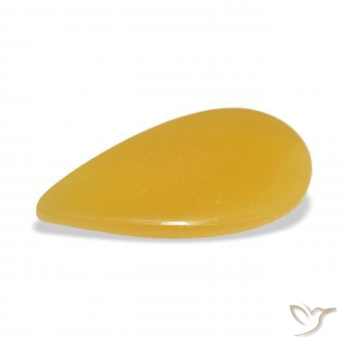 Calcite Arancione-Oro naturale da 13.24 ct, Forma a pera, Traslucido