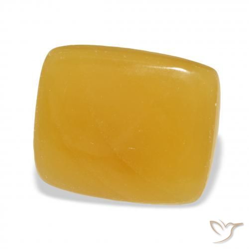 Calcite Arancione-Oro naturale da 25.55 ct, Cuscino, Traslucido