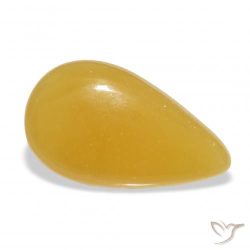 Calcite Arancione-Oro naturale da 15.89 ct, Forma a pera, Traslucido
