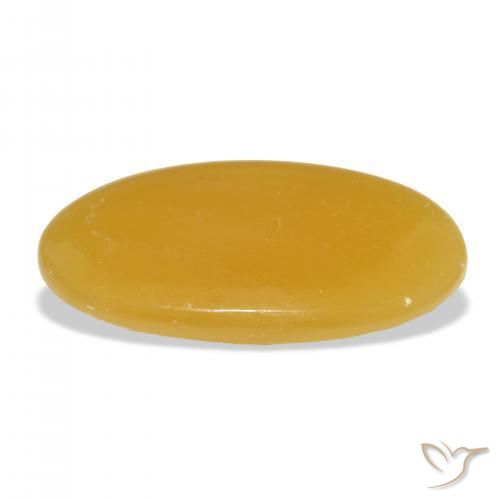 Calcite Arancione-Oro naturale da 34.58 ct, Ovale, Traslucido