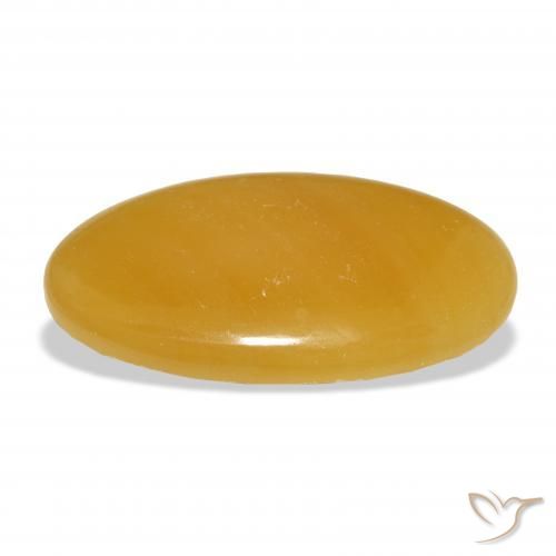 Calcite Arancione-Oro naturale da 40.31 ct, Ovale, Traslucido