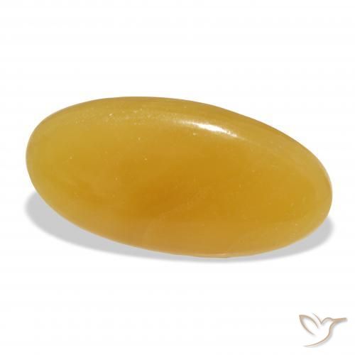 Calcite Arancione-Oro naturale da 39.08 ct, Ovale, Traslucido