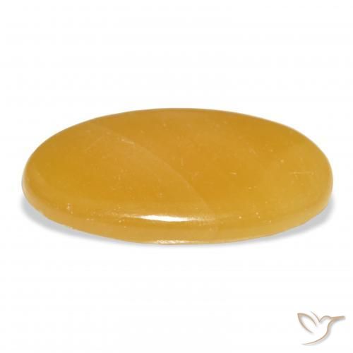 Calcite Arancione-Oro naturale da 39.54 ct, Ovale, Traslucido