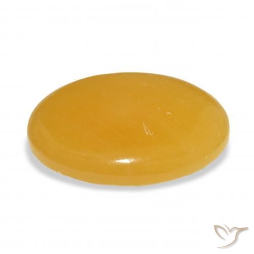 Calcite Arancione-Oro naturale da 29.48 ct, Ovale, Traslucido
