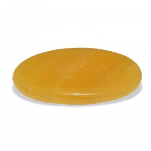 Calcite Arancione-Oro naturale da 45.99 ct, Ovale, Traslucido
