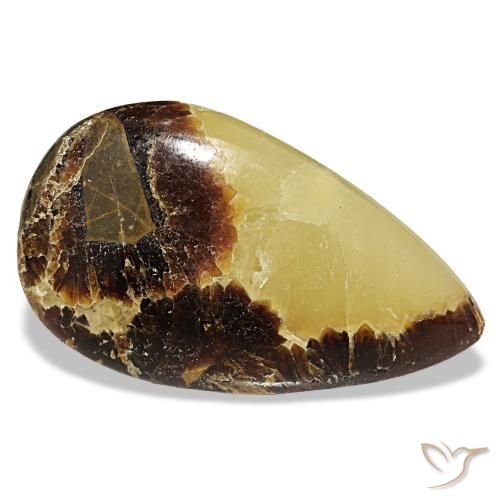 Calcite naturale multicolore da 48,78 ct, taglio a pera, opaco