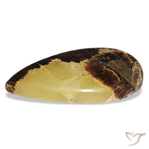 Calcite naturale multicolore da 48,78 ct, taglio a pera, opaco