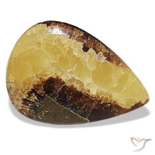 Calcite naturale multicolore da 49,78 ct, taglio a pera, opaco